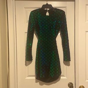 Elegant and sexy sparkle night out dress